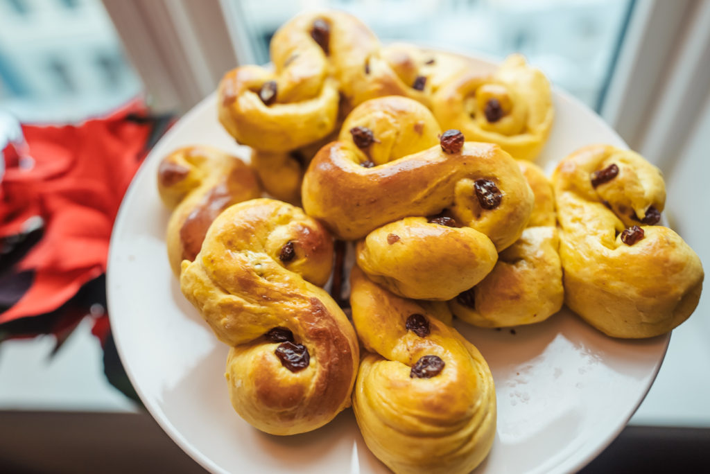 st lucia's day saffron buns