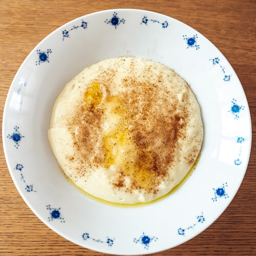 rømmegrøt Norwegian sour cream porridge