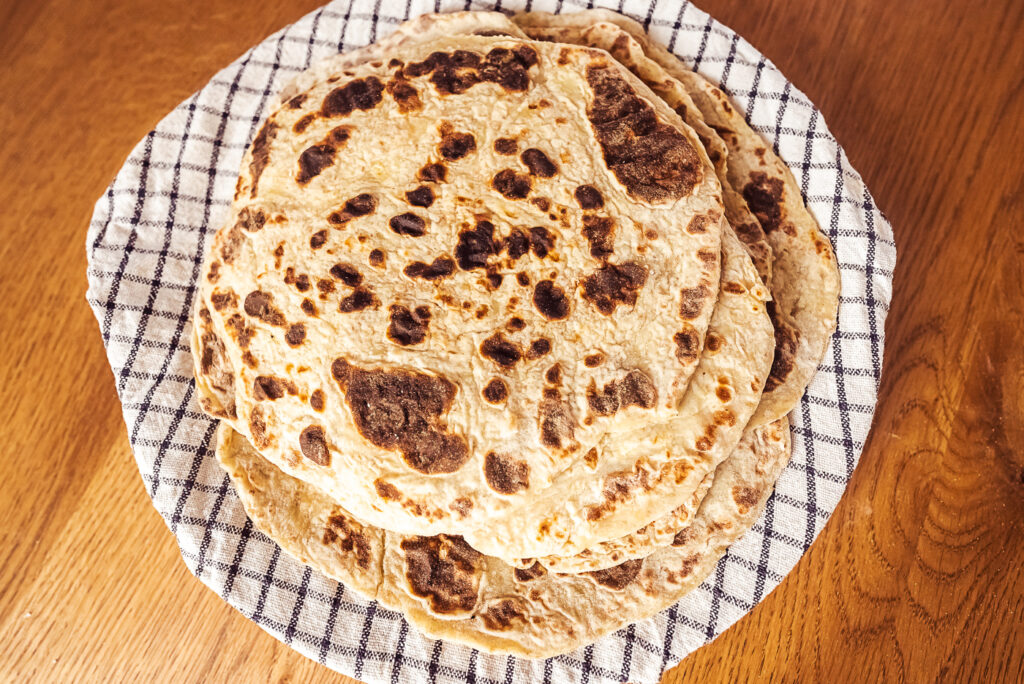 norwegian lomper potato flatbread