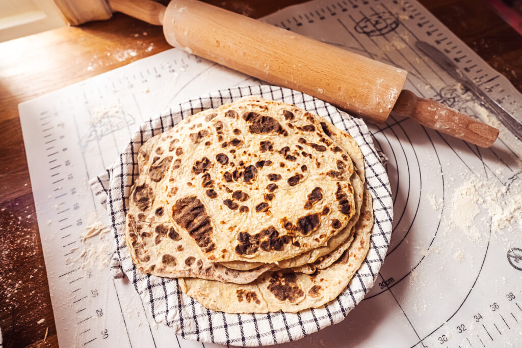 norwegian lomper potato flatbread