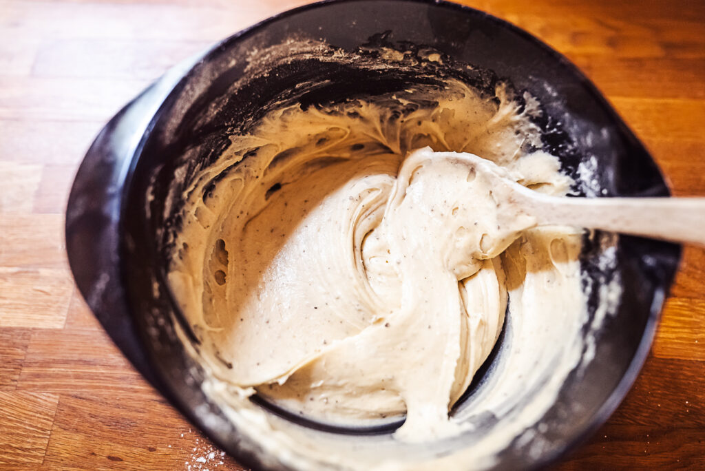 cardamom cake batter
