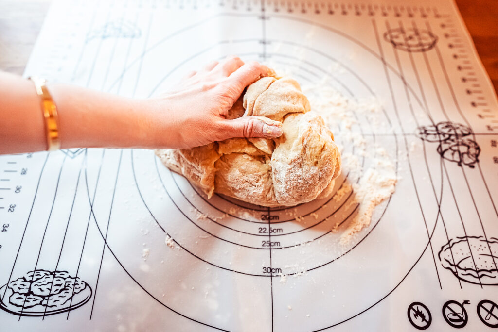 kneading dough