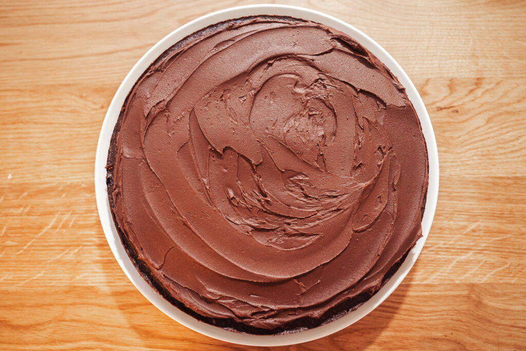 kladdkaka Swedish chocolate cake with dark chocolate ganache